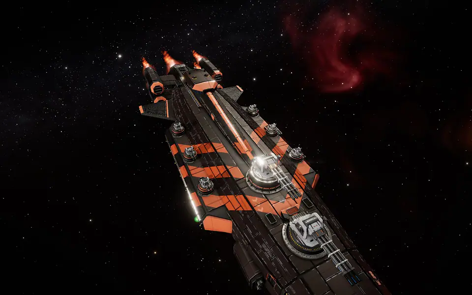 In-game: the Emberwing livery on a Ironclad